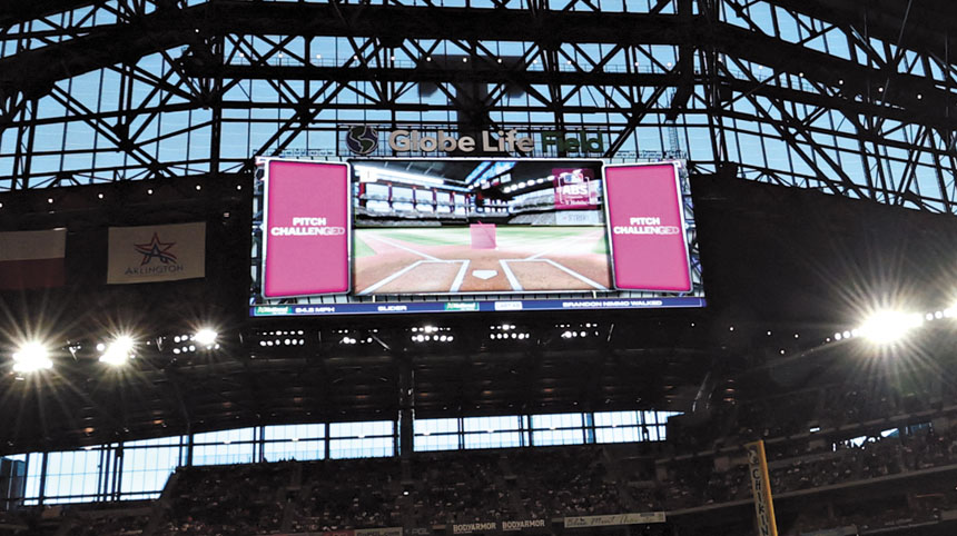 大聯盟本賽季第一次正式使用ABS系統。路透社