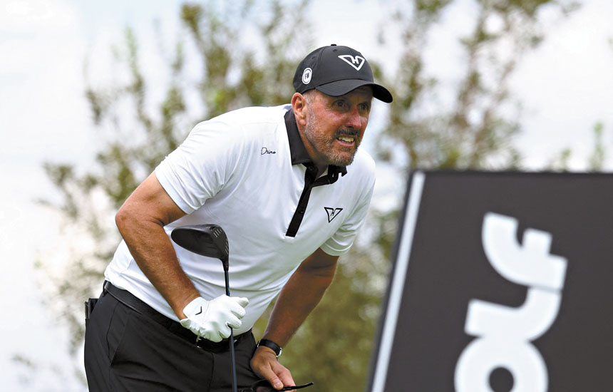 米克爾森是征戰LIV的高爾夫球手之一。路透社