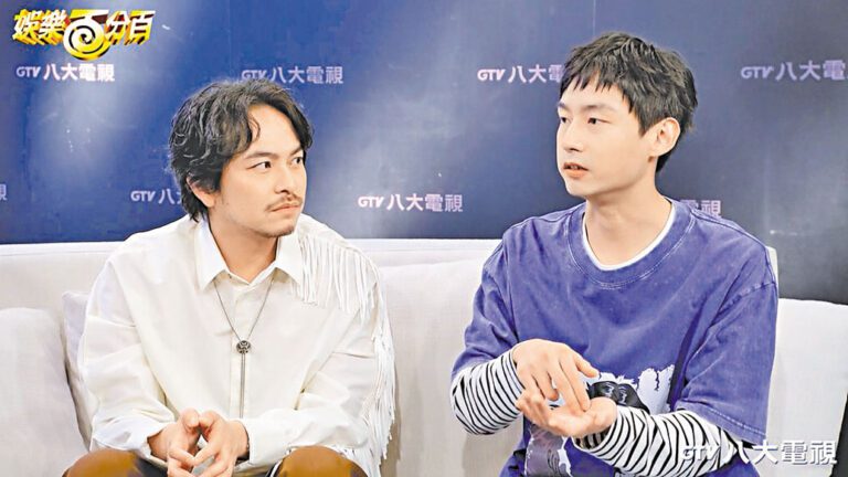 楊銘威（左）、大鶴暢談拍攝幕後故事。網上圖片