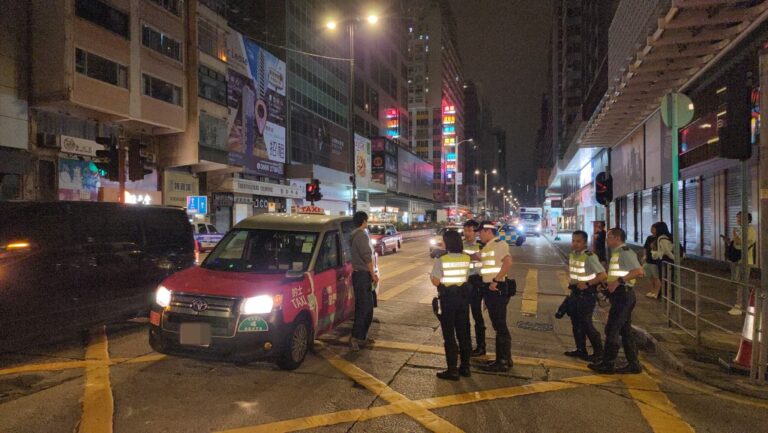 旺角凌晨車禍 男途人遭的士撞傷半昏迷送院