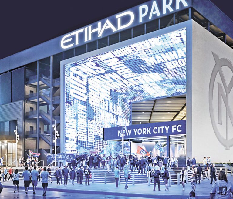 伊蒂哈德公園效果圖。圖片來源：紐約市足球俱樂部