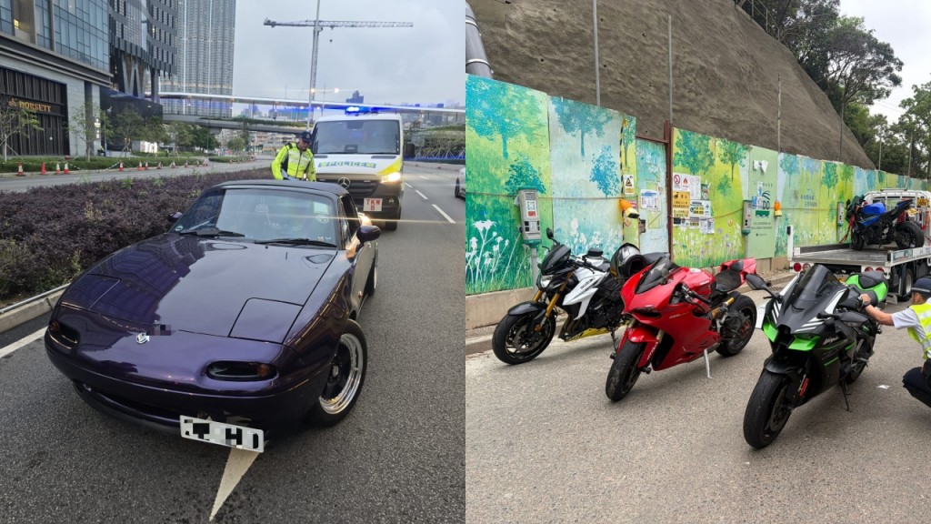 復活清明長假警方西九龍嚴厲執法 打擊危駕酒駕及非法改裝車輛