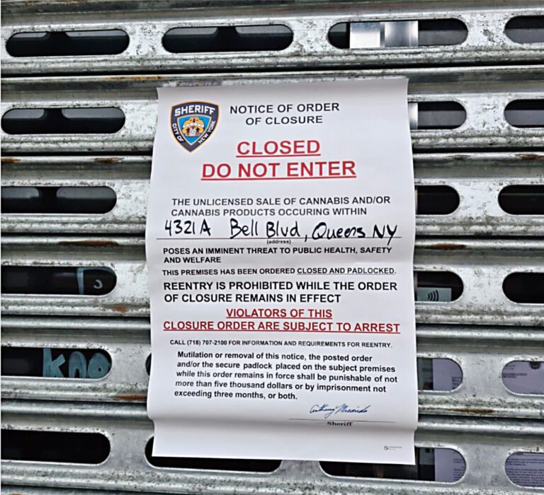 警方對涉事便利店進行查封。圖片來源：市議員帕拉迪諾辦公室社交媒體INS