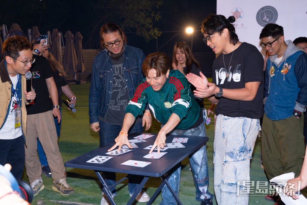 陳健安親自參與遊戲环节。