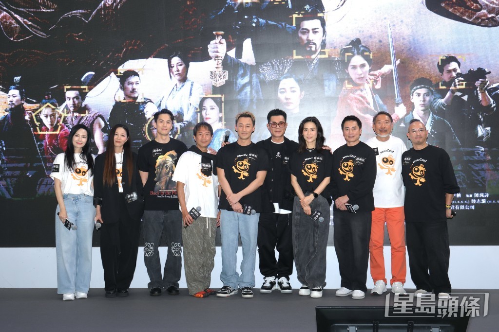 《尋秦記》演員陣容出席奧海城的見面會，與粉絲互動。