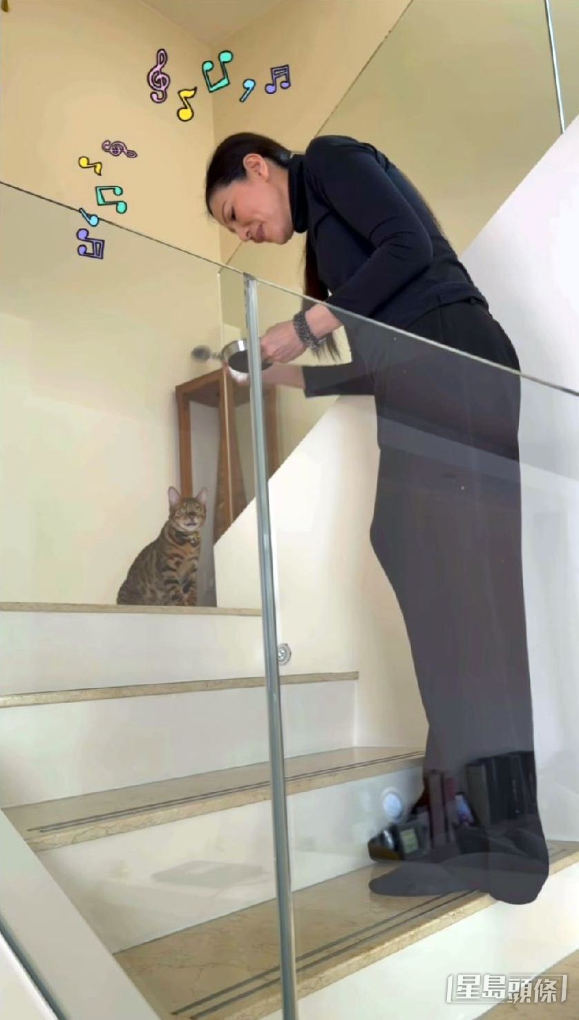 滕麗名的複式住宅在活動中意外曝光。