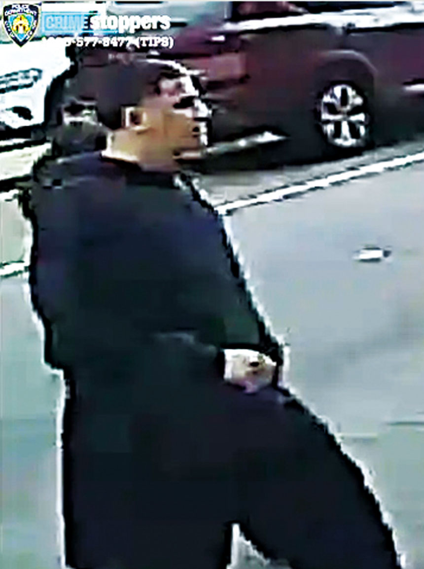 警方通緝圖示的畏罪潛逃司機。