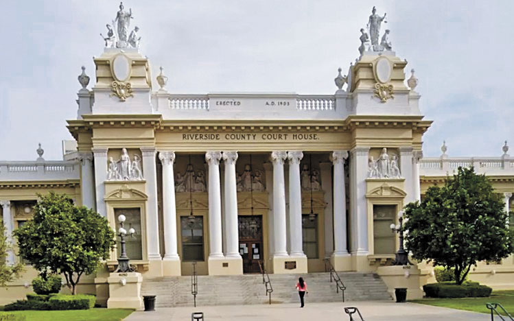 河濱縣法院。谷歌街景