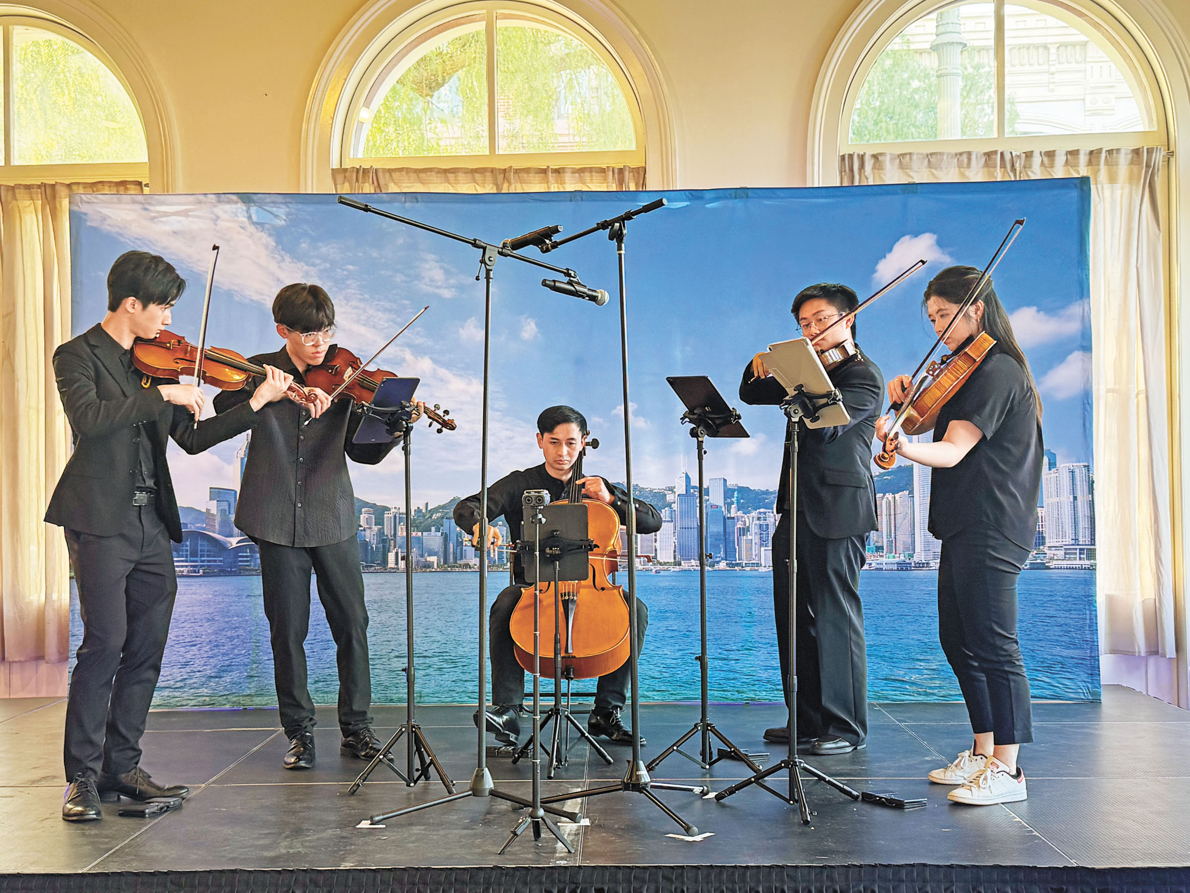 香港演藝學院Nexus室樂團演出現場。記者陸新攝