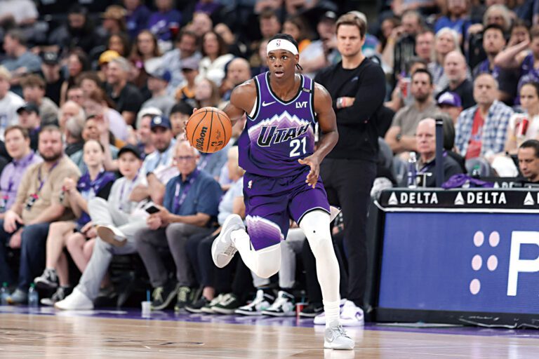 爵士後衛姆本在NBA獲得的時間比在發展聯盟時還要多。路透社