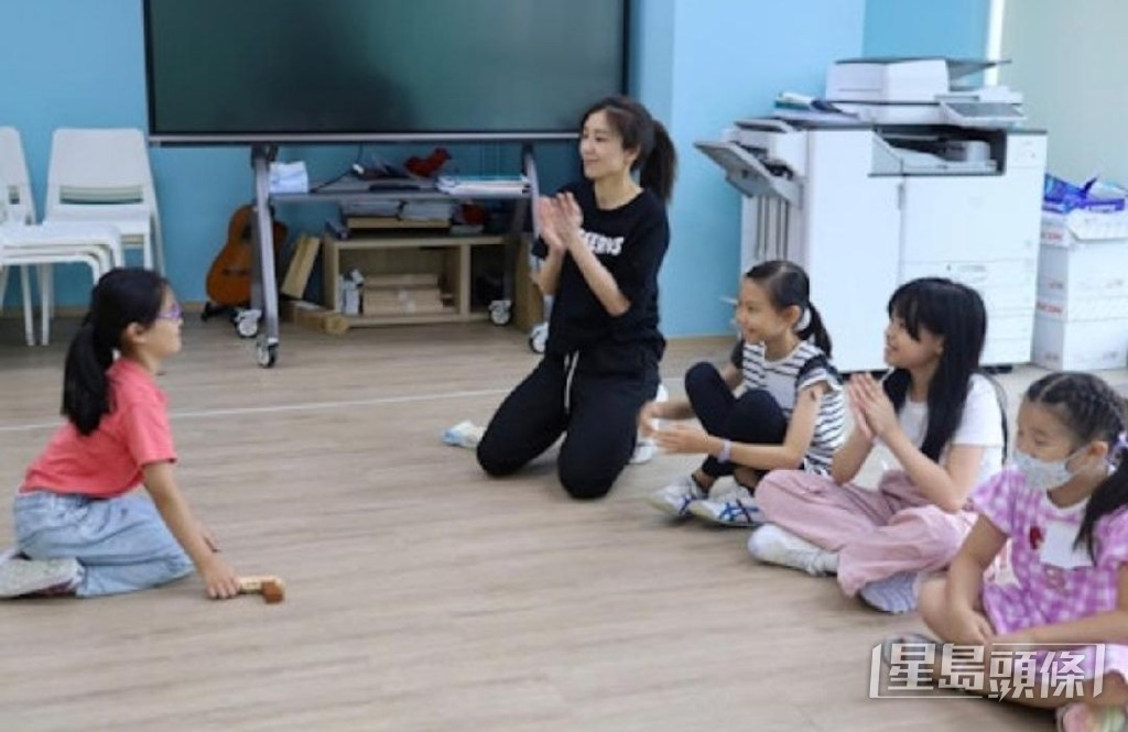 黃智雯表示非常享受與小朋友相處的時光。