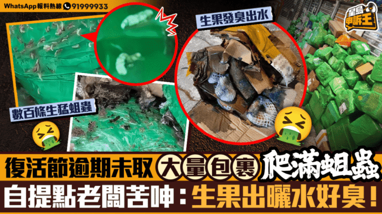 復活節假期網購生鮮逾期未取 自提點包裹腐壞生蟲引關注