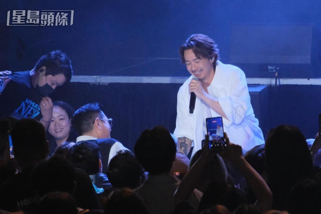 張繼聰多謝「古老闆」古天樂前來捧場。