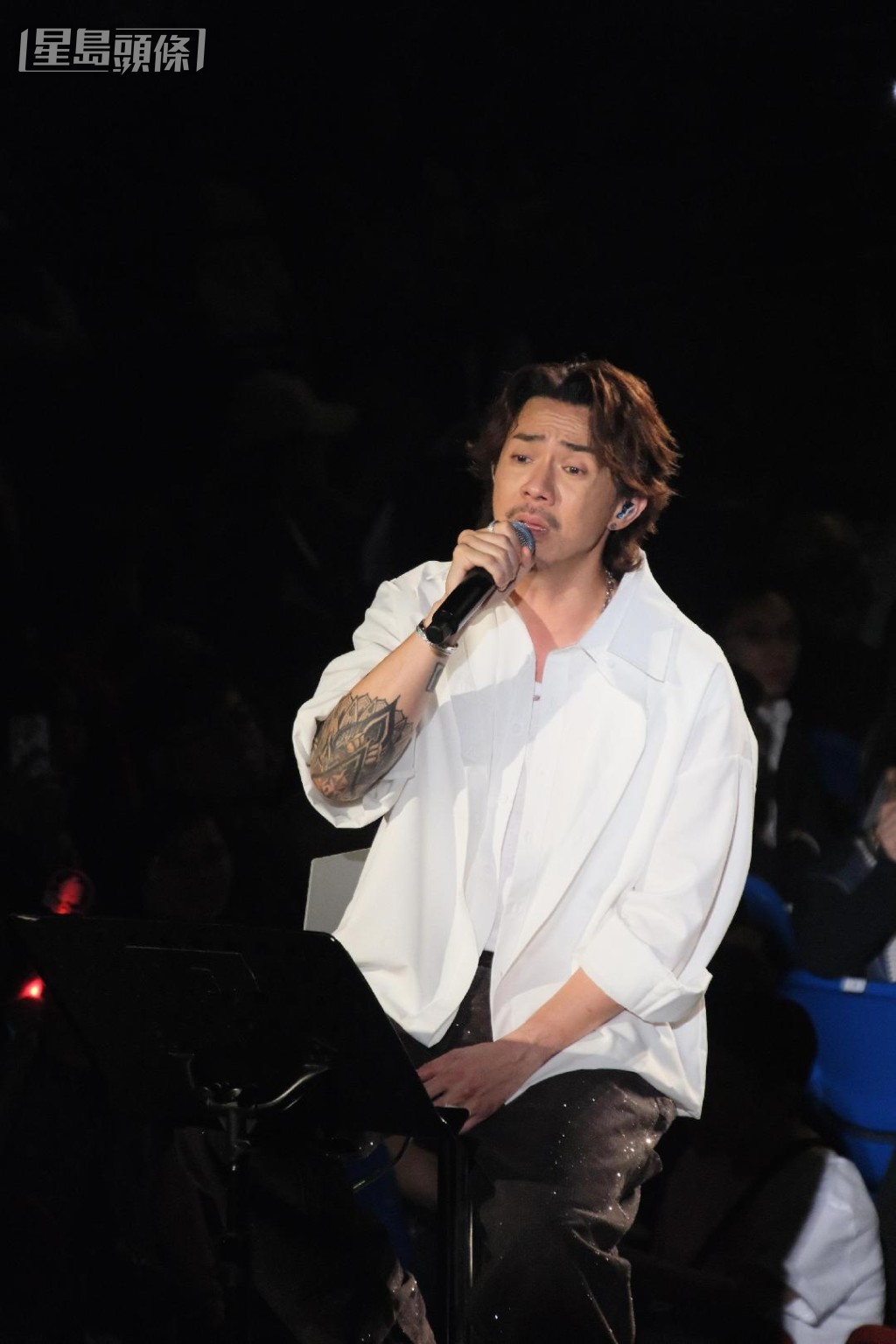 張繼聰在台上真情剖白。