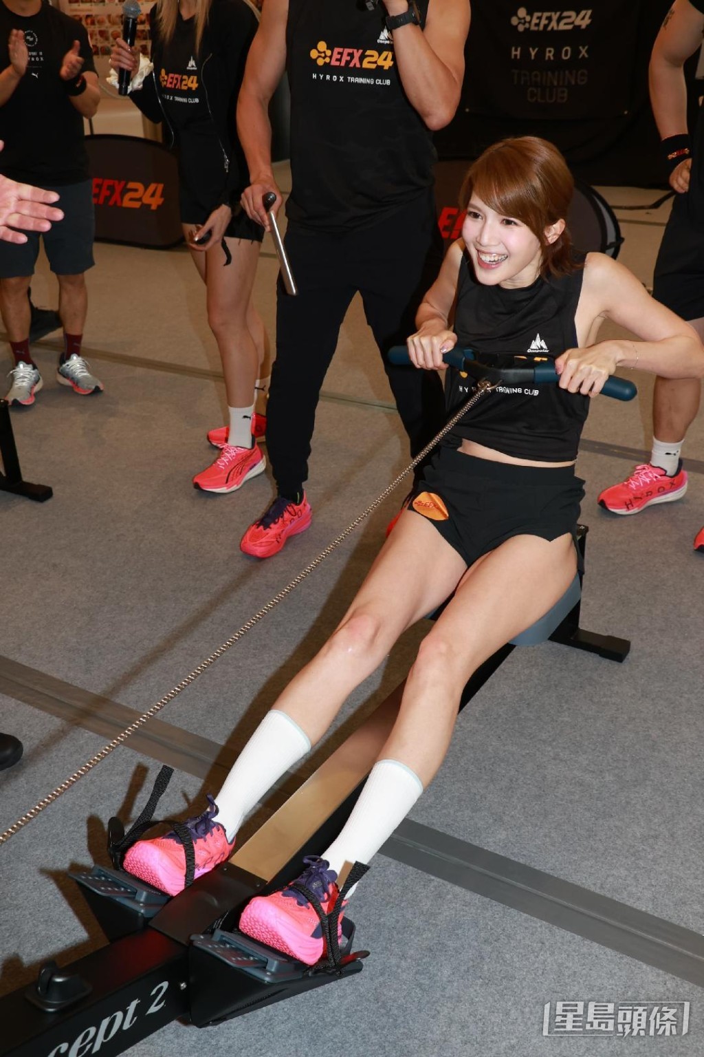蘇皓兒坦言參與體能項目時仍感到相當吃力。