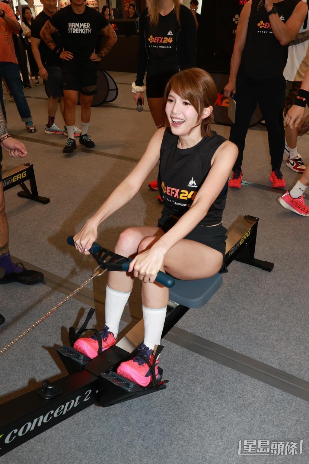 蘇皓兒表示健身是希望讓肌肉線條更美。