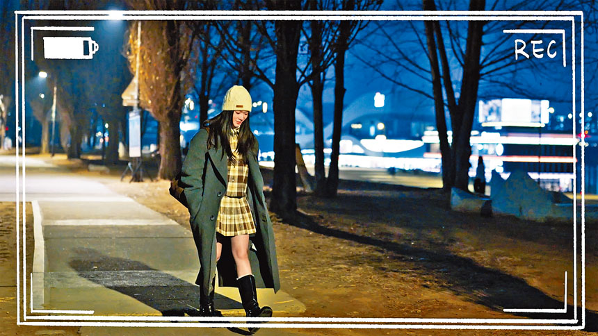 ■Cloud捱凍在零下10度的漢江邊拍MV。