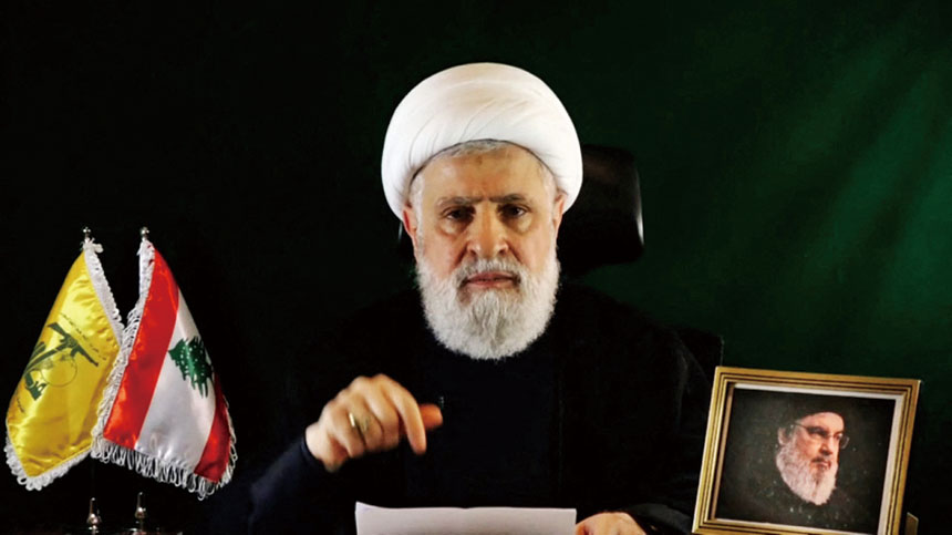 以色列軍方稱真主黨領導人卡西姆已喪生。網上圖片