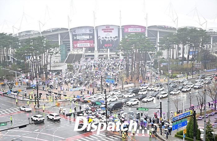 BTS高陽站演唱會，每場均吸引四萬名觀眾入場。