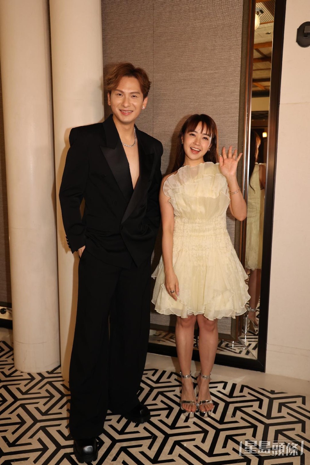 周吉佩與糖妹一同出席仁愛堂董事局交代就職典禮暨晚宴。