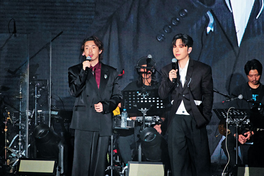 張繼聰與Edan驚喜合唱。