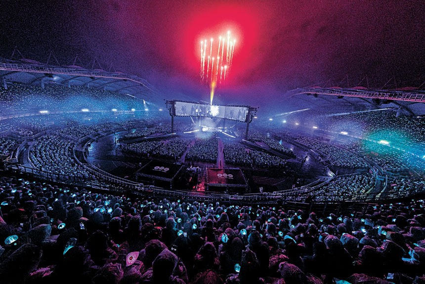 BTS在高陽舉行3場演出，每場容納40,000觀眾。