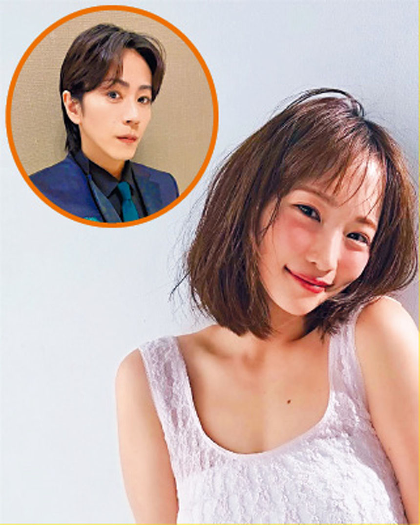 川榮李奈昨突宣布跟廣瀨智紀（圓圖）離婚，二人育有一對子女。