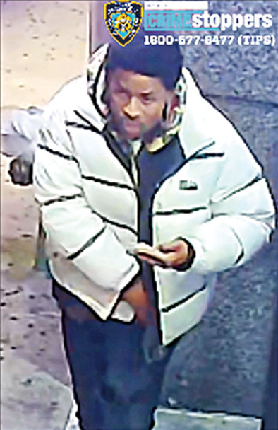 圖為涉案男嫌。NYPD