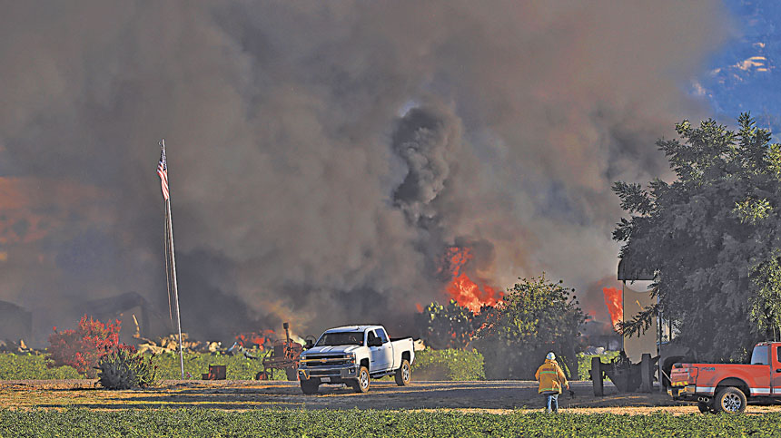 去年州埃斯帕托(Esparto)發生煙花爆炸事故。Kent Porter/The Press Democrat/美聯社資料圖