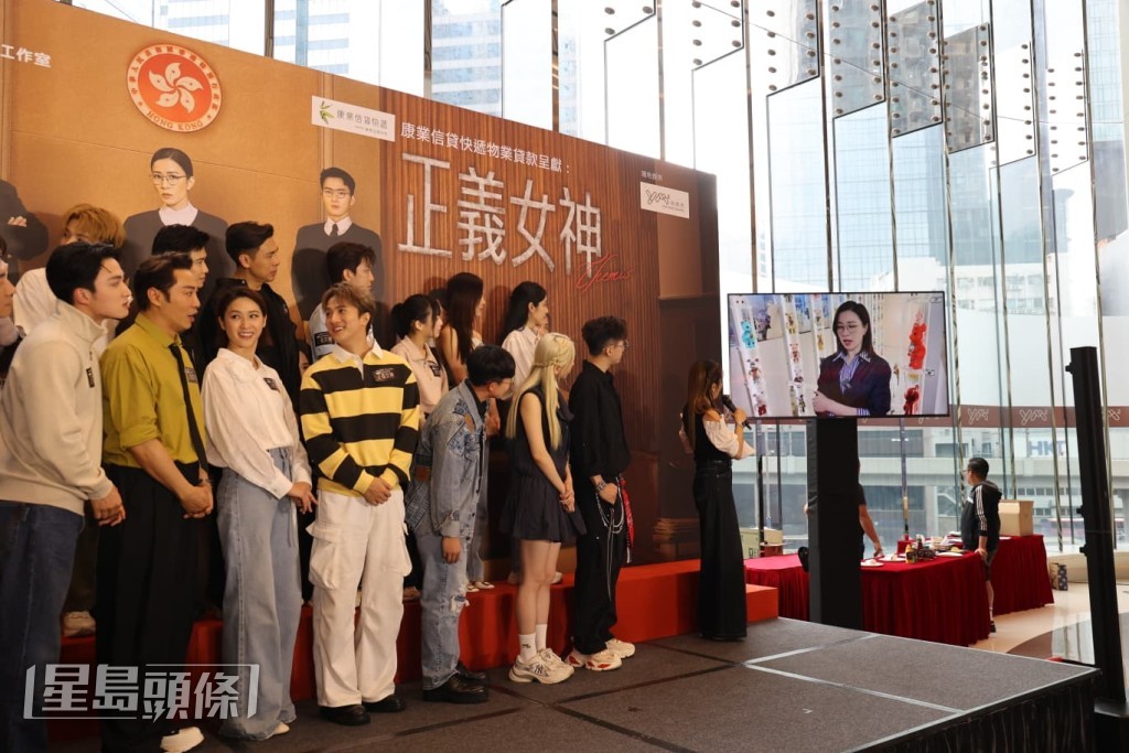 佘詩曼雖未到場，但仍拍片祝賀劇集宣傳活動。