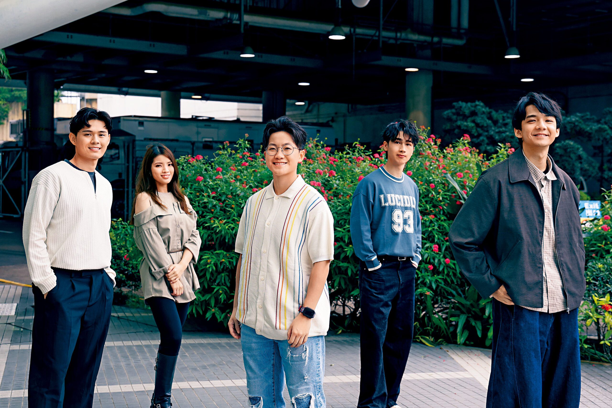 （左起）劉頌鵬、吳文懿、劉倬昕、馮皓揚及施焯日演活了誤入歧途的「少年犯」，演技大獲認可。