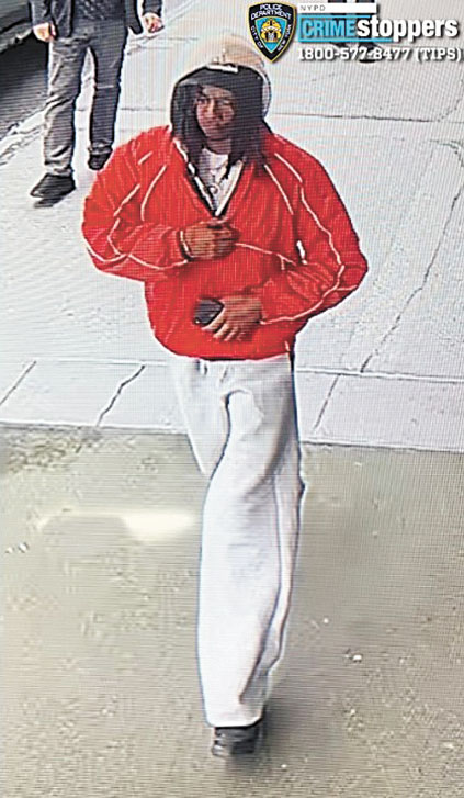 圖為涉案男嫌。 NYPD
