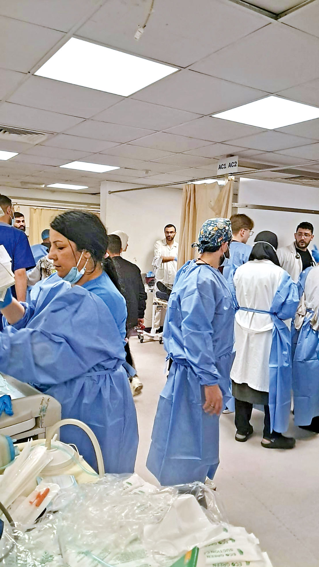 黎巴嫩多間醫院湧入大量傷者。網上圖片