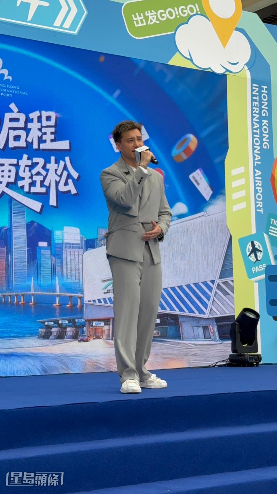 朱敏瀚透露，自己是經由港珠澳大橋前往珠海活動現場的。