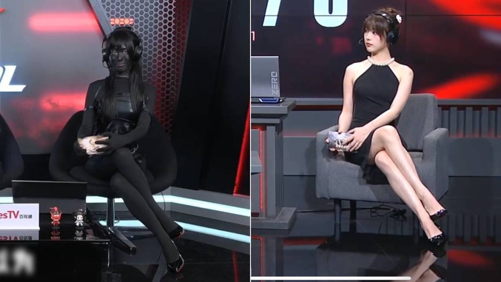 電競女主持喳喳因短裙裝扮遭批評 以創意「黑衣人」造型幽默回應