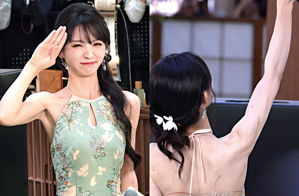 田曦薇手臂線條再次成為焦點。網上圖片