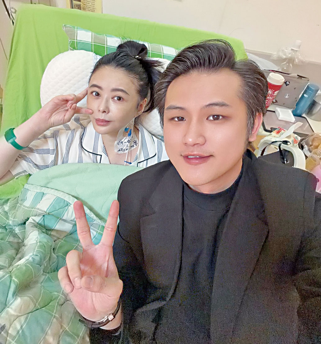 梁軒安曝光蕭淑慎術後照片。網上圖片