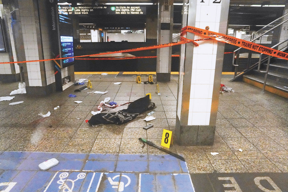 格里芬於11日在中央車站砍傷3人後被警方擊斃。美聯社