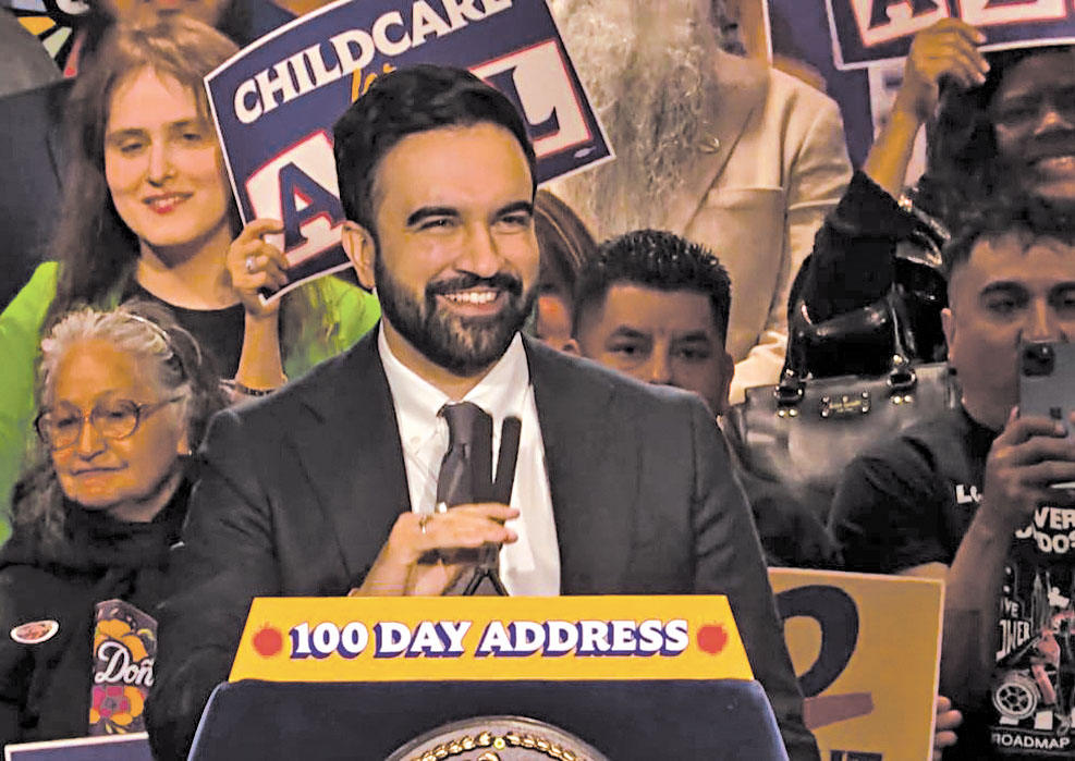 馬姆達尼就職100天演講。