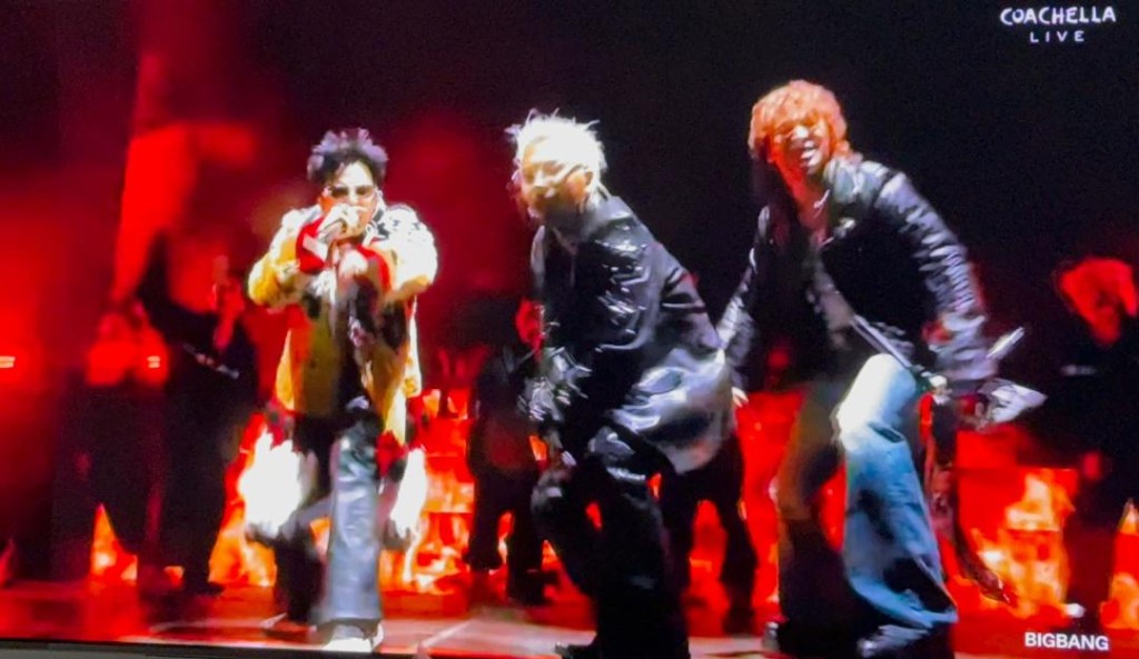 BIGBANG演唱多首經典歌曲，演出長達一小時。