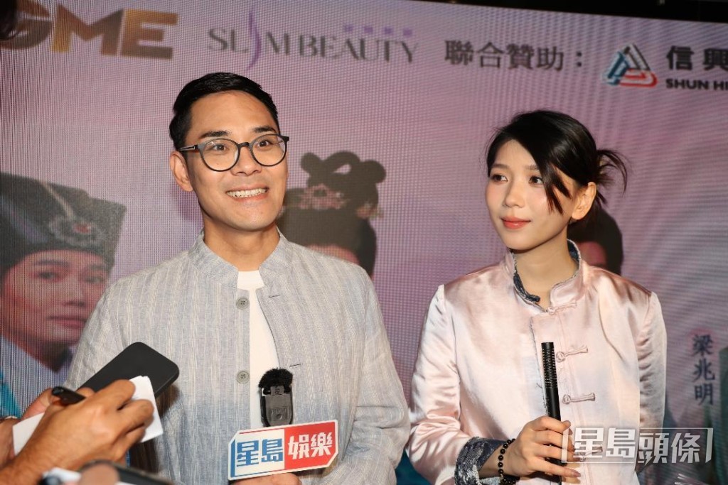 杜小喬與梁兆明在排練中相當合拍。