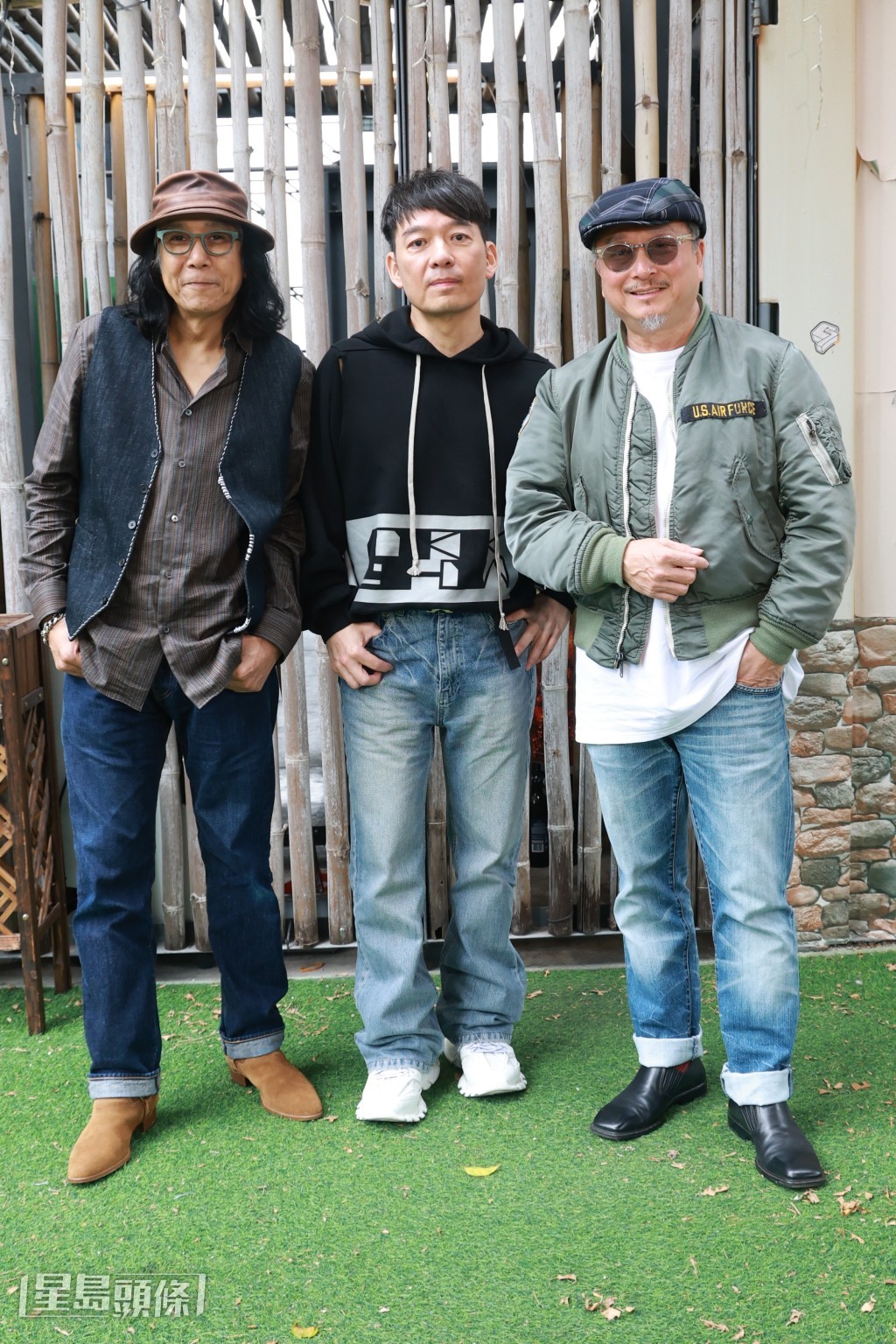 太極樂隊成員（左起）劉賢德（HiFi德）、朱翰博（Ricky)、盛旦華（蛇仔）。