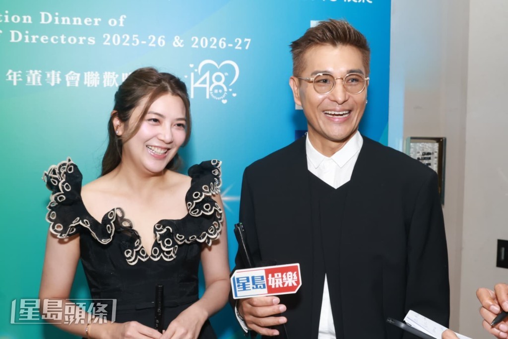 陳展鵬笑言因女兒在保良局學校讀書,太太常做義工,自己算是『掹車邊』出席。