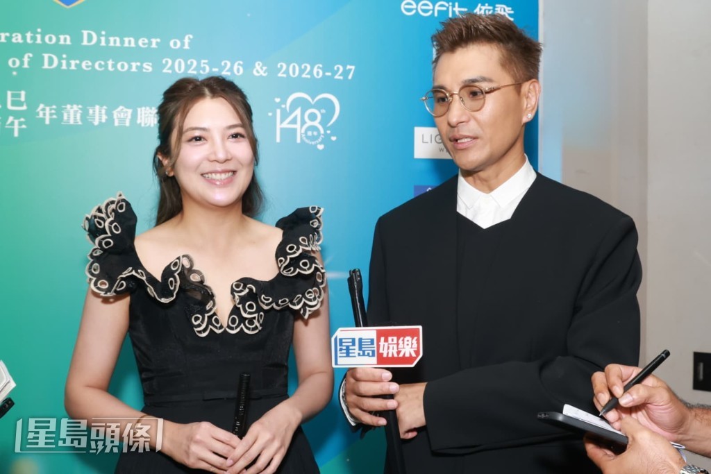 被問到是否準備追生新成員,陳展鵬直言有此想法,單文柔則笑說怕講太多會『不靈驗』。