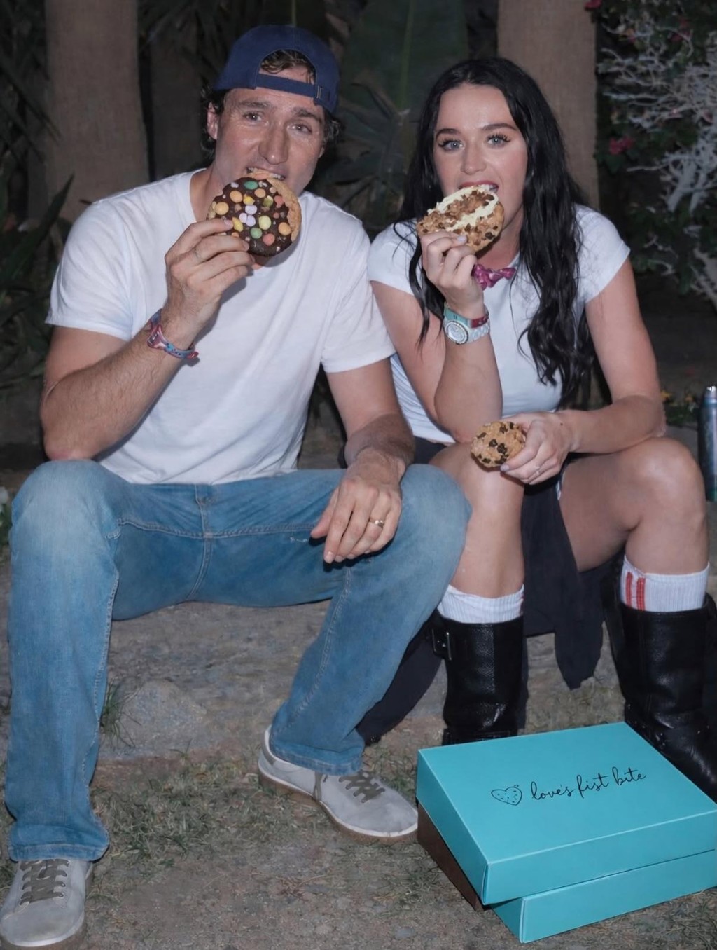 Katy Perry與前加拿大總理男友杜魯多一同出席Coachella音樂節。