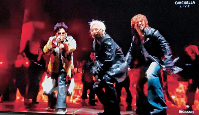 ■BIGBANG今年慶祝出道20周年，昨日率先在Coachella作壓軸演出。