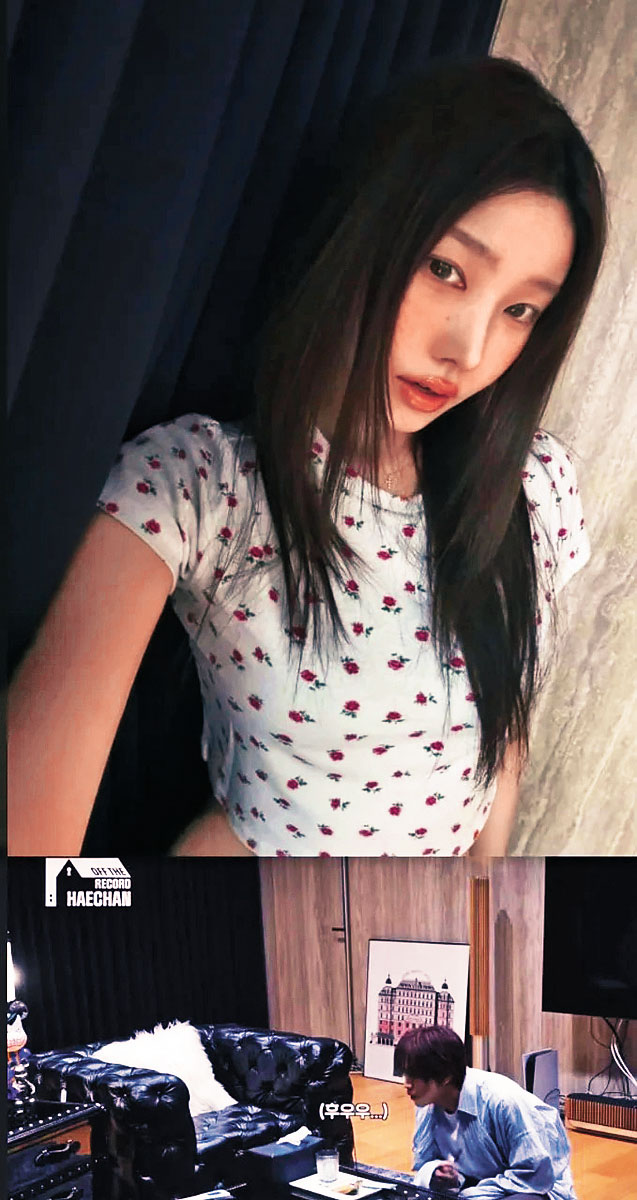 ■楷燦與網紅有不少背景相似的照片。