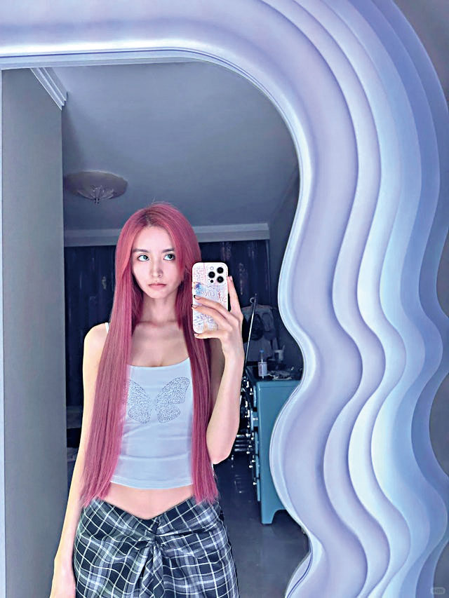 金子涵退出演藝圈後暴瘦。網上圖片