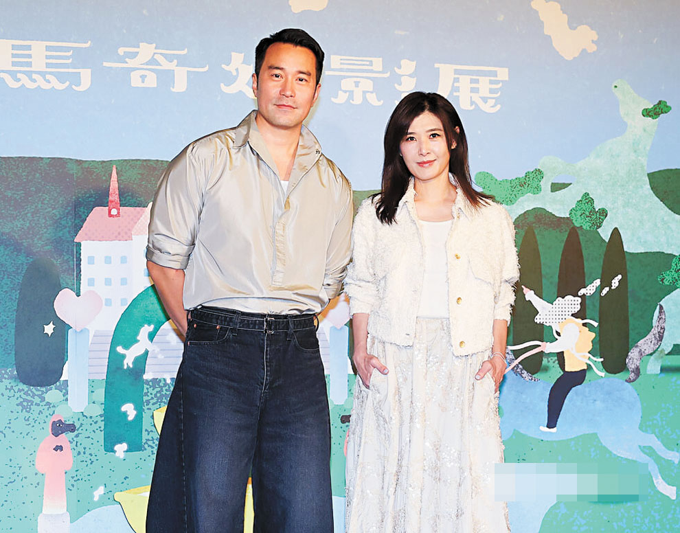 張孝全（左）與蘇慧倫合影。中央社