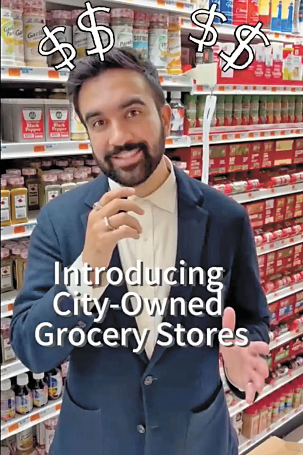 馬姆達尼計劃在任內開設5間市營雜貨店。 馬姆達尼TikTok圖片